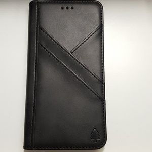 Case for iphone xs max 6.5" black leather new